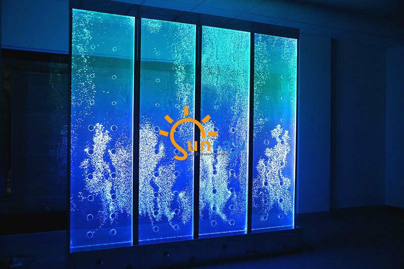 Modern partition wall water walls LED water wall illuminated wall columns 120x240cm