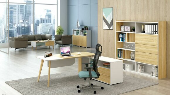 Table + filing cabinet Office furniture 2 pieces. Boss shelf set desk tables