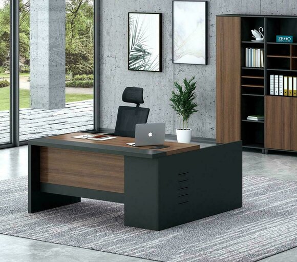 Corner desk home office table large boss tables desk furniture trunking