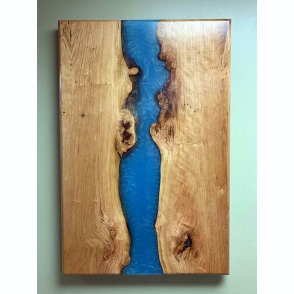 Dining Table River Table Solid Tables 220x100 River Table Sea Waterfall Epoxy Resin