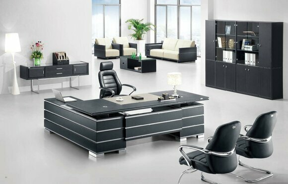 Design Table Executive Desk Exclusive Office CEO Leather Office Practice Tables