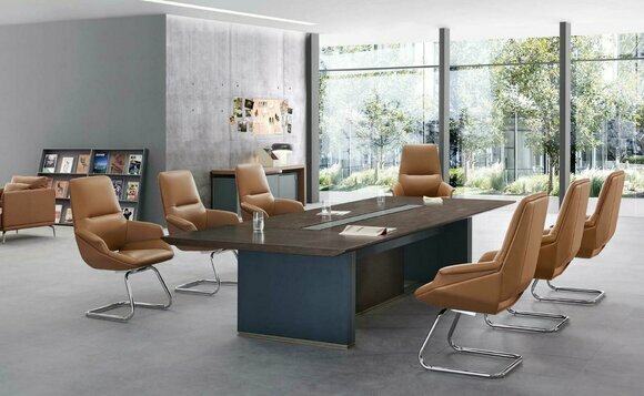 Conference table + 6 armchairs chair meeting table meeting tables office new