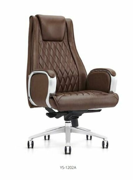 Executive Chair Armchair Leather Upholstery Office Chair Swivel Computer Chairs Seat Furniture 1202A