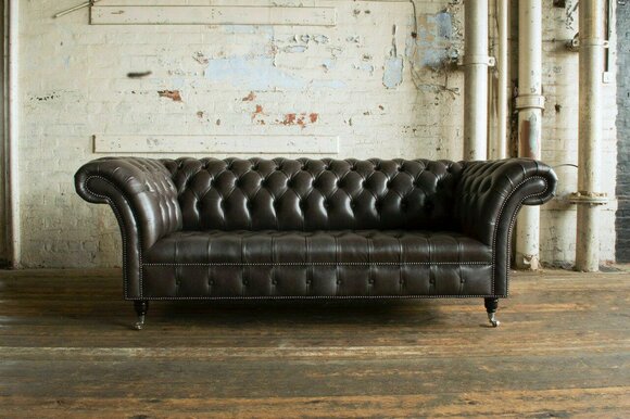 Chesterfield Fabric Sofa Leather Sofa Couch Upholstery Living Room Made to Measure