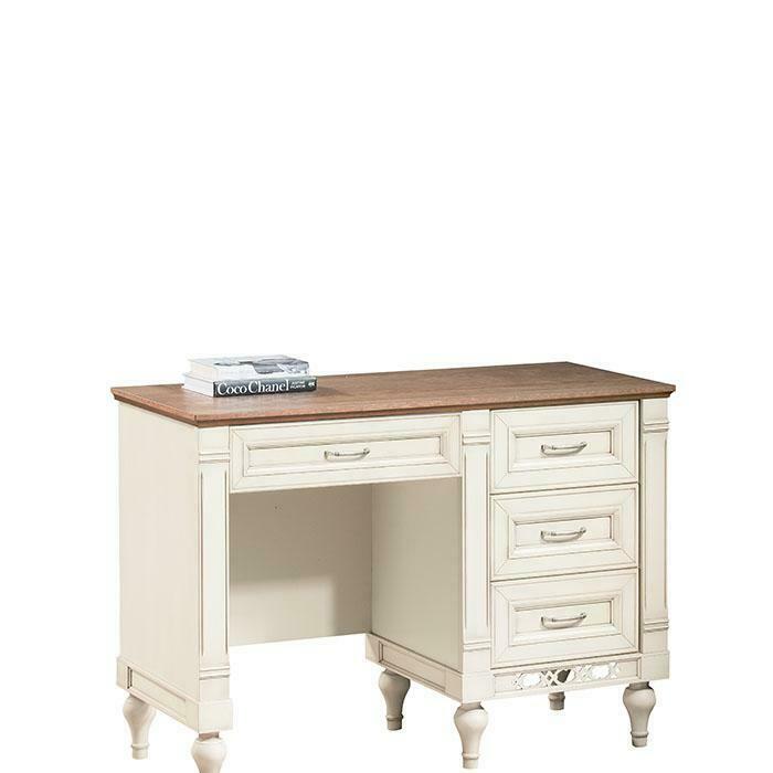 Classic style made of real wooden designer office table with 4-sliding drawer - Collection Florence