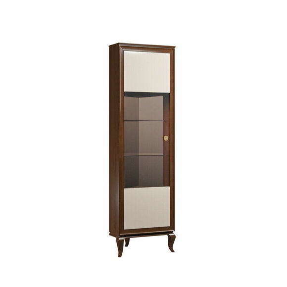 Modern style made of real wooden living room showcase/cupboard with a swing door