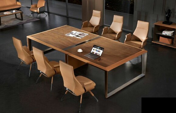 Conference table modern office meeting tables office furniture design leather new