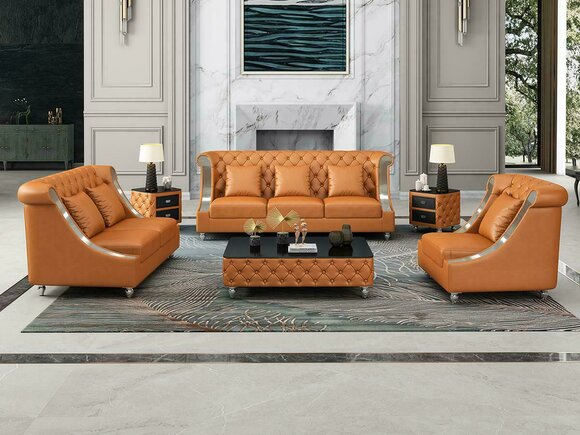 Modern Sofa Couch 3 Seater Chesterfield Leather Sofa Three Seater Couches Sofas New