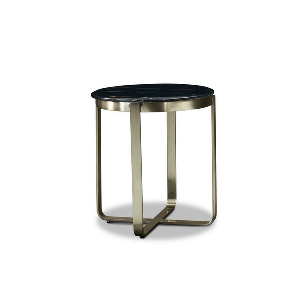 Round Side Table Coffee Table Stainless Steel Luxury Furniture Living Room Round Tables