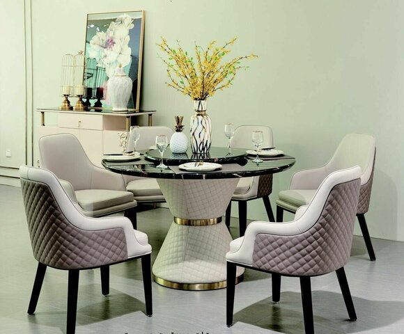 Dining Room Design Furniture Chair Set Table 4 Leaning Chairs Set New 5 pcs.