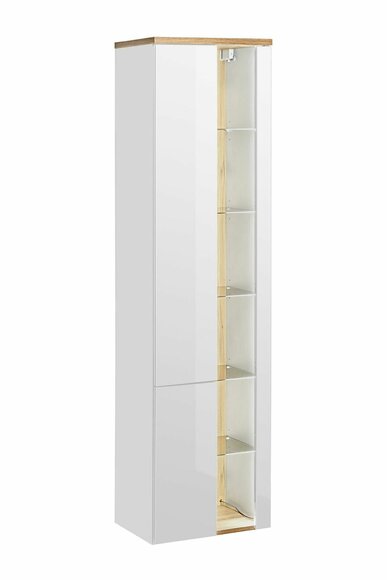 Bathroom cabinet bathroom tall cabinet shelf bathroom furniture shelves bathroom mirror 45x33x170cm