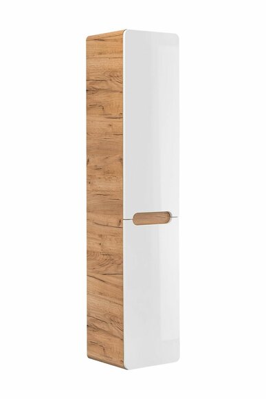 Wall cabinet bathroom cabinet tall cabinet hanging with laundry basket 170x35x35cm