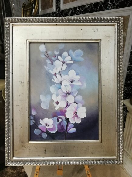 Flowers Oil painting Picture Paintings Oil painting With Frame Immediately available Sofort