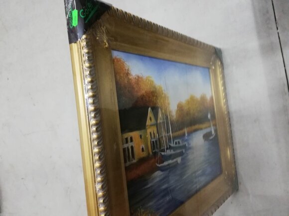 Oil Painting Lake Oil Paintings Paintings Picture Hand Painted Oil with Frame Baroque Art Sofort