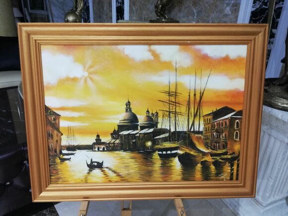 Oil Painting Baroque Picture Paintings Oil Picture Frame Immediately SOFORT