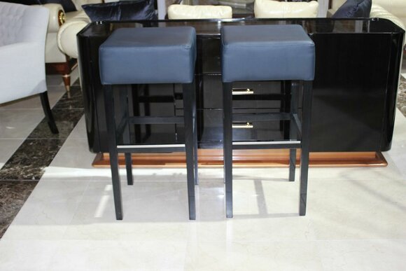 Bar Stool Bar Stool Counter Chair Set Chairs Upholstery Seat 2x Sofort Lieferbar