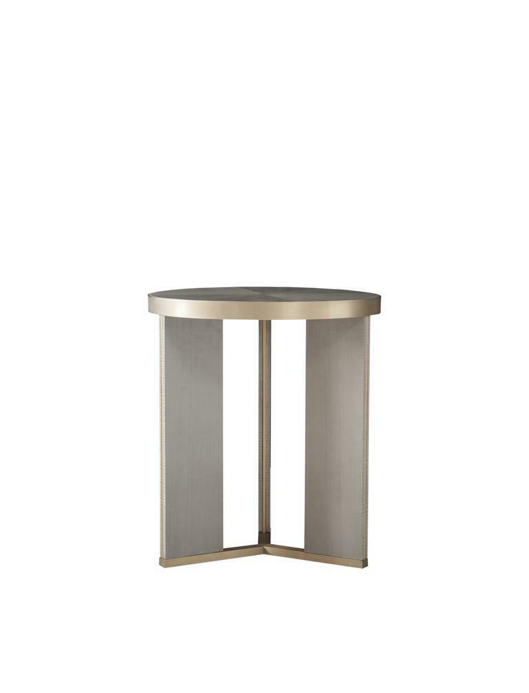 Modern style made of stainless steel round side coffee table Italian furniture