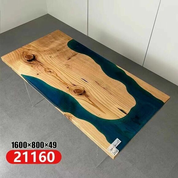 River Tables Dining Table Design Table Modern Furniture 160x80 Epoxy Resin Ocean Sea