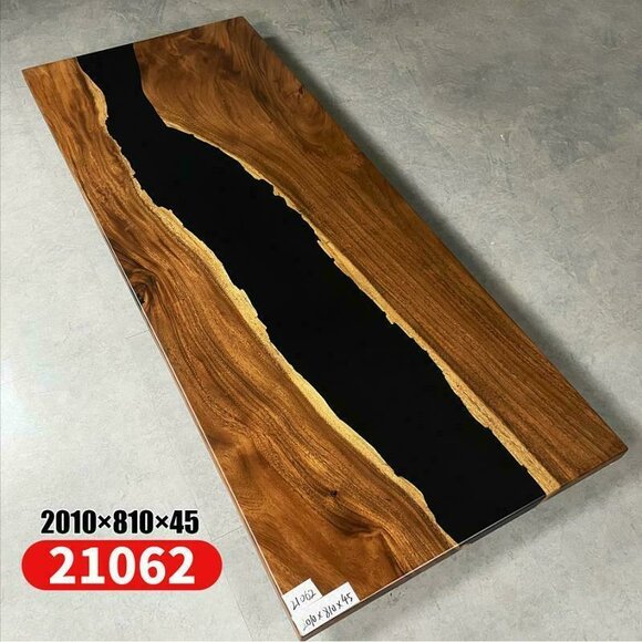 Dining Table River Table Solid Tables 201*81 River Table Real Wood Epoxy Resin