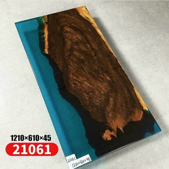 Coffee Table River Table Epoxy Resin Solid Tables 121x61 River Table Real Wood