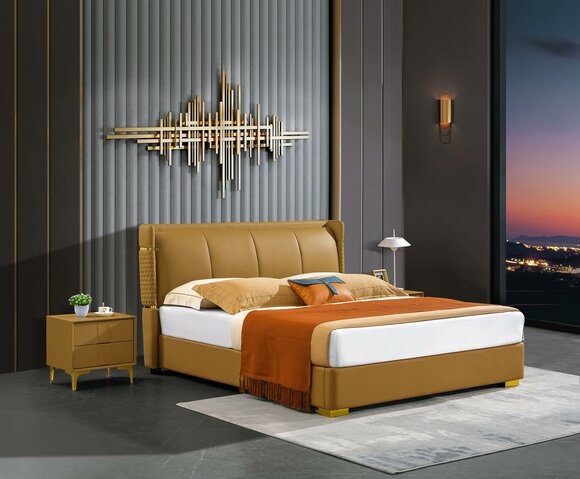 Bedroom Bed Upholstered Bed Double Beds Big Design Luxury Double 180x200