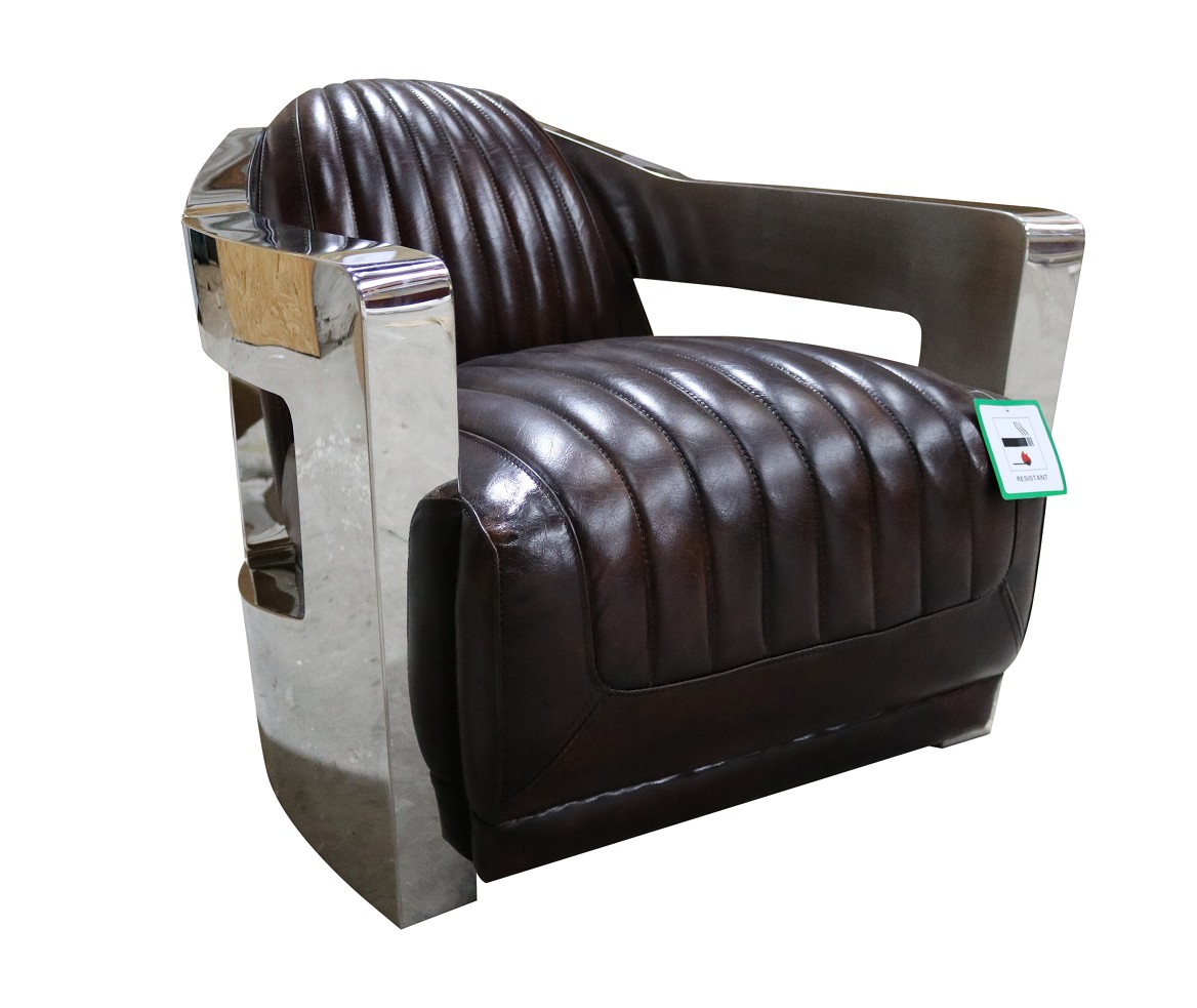 Leather armchair Armchair Aviator Club armchair Art Deco Cocktail armchair aviator furniture new