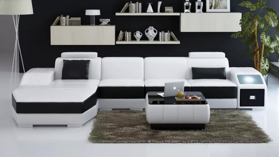 Living room leather sofa leather couch couch sets sofa coffee table living area