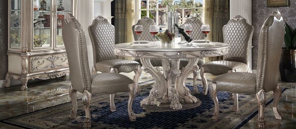 Round dining table table baroque Italian furniture furnishings dining room tables