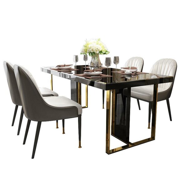 Style dining table Contemporary table Marble Design tables Modern furniture New 160x90cm