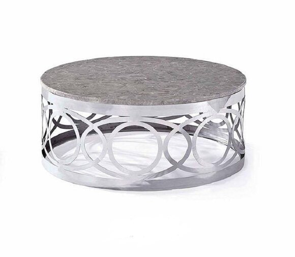 Round Luxury Designer Coffee Table Sofa Living Room Table Stainless Steel Tables