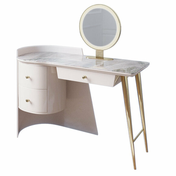 Dressing Table Designer Console Tables + Stool Seat Italian Style Premium Furniture