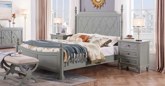 Classic bed 2x bedside table 3 pieces. Bedroom set beds new luxury 150x200 new