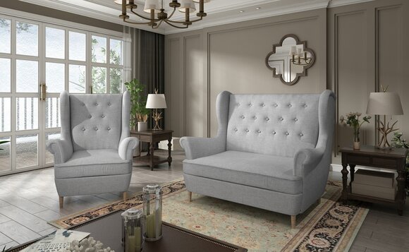 Chesterfield Couch Upholstery 2+1 Seater Upholstered Furniture Sofa Set Couches Sofas