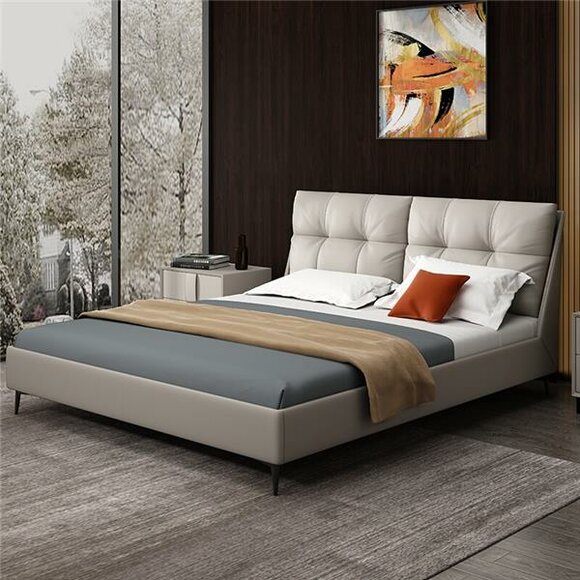 Beds Textile Leather Hotel Luxury Upholstery Velvet Fabric Designer Bed Bedroom