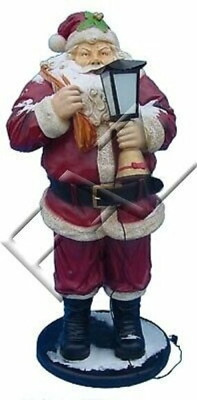 Design massive santa-claus with light figure decorative sculpture 180cm height