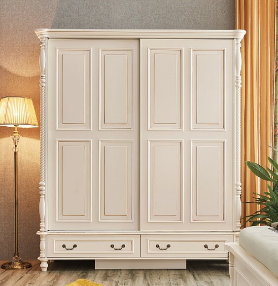 Classic Wardrobe Closet Furniture Bedroom Cabinets Country Style New