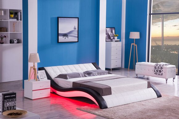 Bed Design Digital Sound USB Beds Luxury Bedroom Furniture Leather Double Hotel