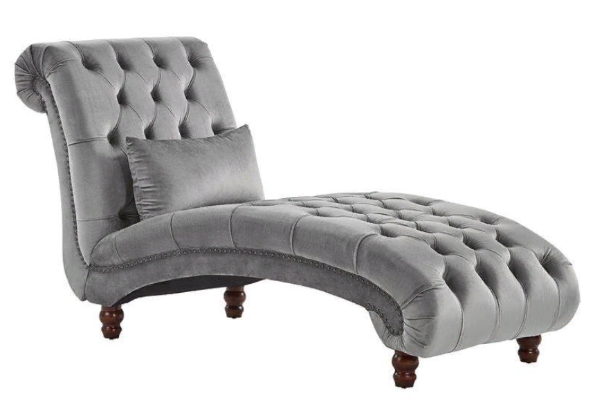 Chaise Longue Creative Furniture New Textile Living Room Modern Design Sofa Fabric Grey