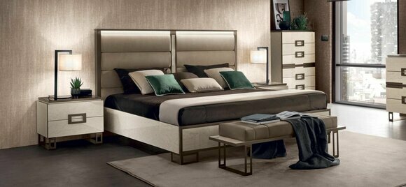 Bed upholstery classic double bed 180x200cm wood hotel beds bedroom new