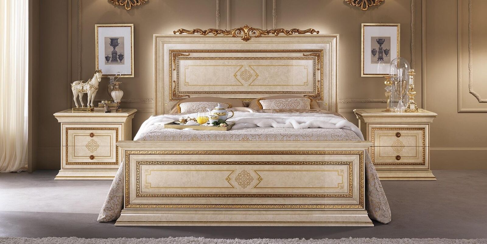 Marriage bed double wood hotel beds 180x200 furniture bedroom arredoclassic