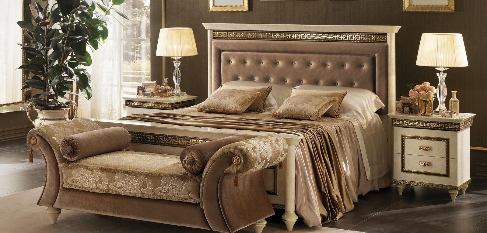 Classic bed baroque rococo hotel beds upholstered bed double bed arredoclassic