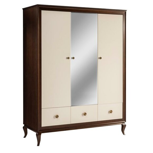 Wardrobe with Mirror Wooden Wardrobe Designer Closet Bedroom Wardrobes