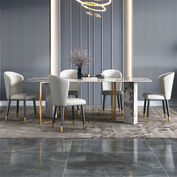 Luxury Modern Marble Style Dining Table Furniture Tables Dining Room Design Kitchen