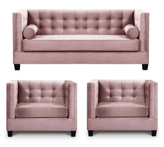 Sofa set couch velvet upholstery couches complete set sets living room furniture