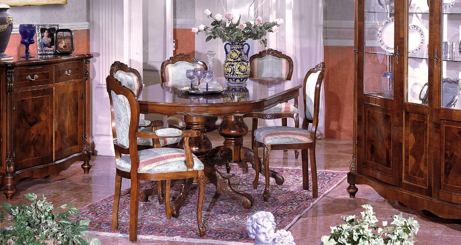 Dining table luxury table solid wood furniture from Italy dining room tables facility