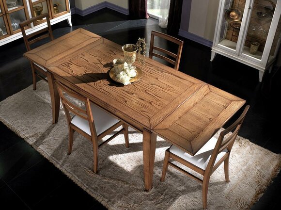 Natural wood dining table table design modern dining room sliding table new