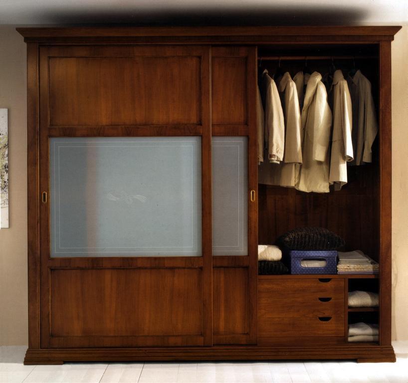 Luxury wardrobe bedroom closet real wood closets Italian furniture