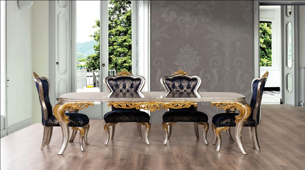 Table Dining Table Dining Room Wood Tables Baroque Dining Luxury Furniture New