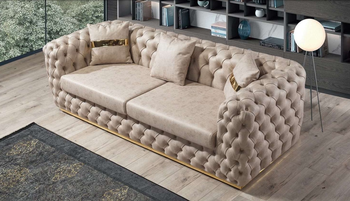 Sofa 3 Seater Chesterfield Sofas Luxury Three Seater Modern Design Living Room Furniture