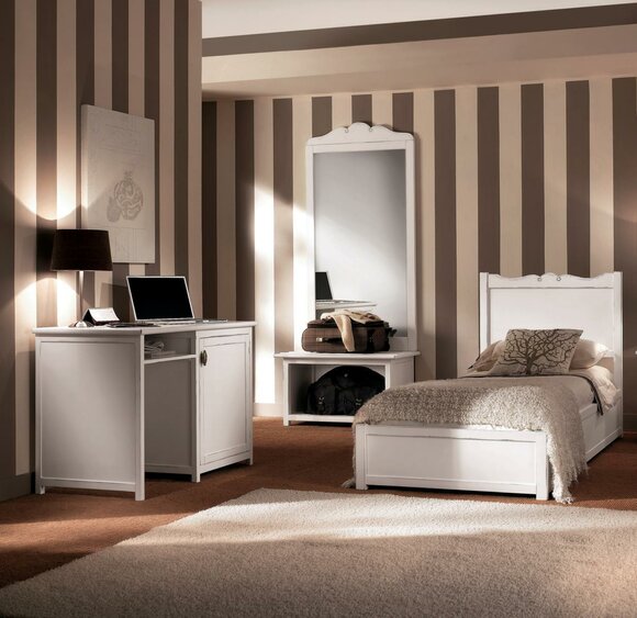 Bed desk bedroom design hotel furniture sets mirror 4-piece set